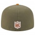 Бейсболка Pittsburgh Steelers New Era Olive/Brown Color Pack A-Frame 59FIFTY