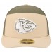 Бейсболка Kansas City Chiefs New Era Light Beige/Olive Two-Tone Color Pack Split Panel 59FIFTY