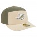 Бейсболка Miami Dolphins New Era Light Beige/Olive Two-Tone Color Pack Split Panel 59FIFTY