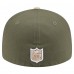 Бейсболка Miami Dolphins New Era Light Beige/Olive Two-Tone Color Pack Split Panel 59FIFTY