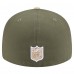 Бейсболка Pittsburgh Steelers New Era Light Beige/Olive Two-Tone Color Pack Split Panel 59FIFTY