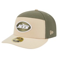 Бейсболка New York Jets New Era Light Beige/Olive Two-Tone Color Pack Split Panel 59FIFTY