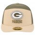 Бейсболка Green Bay Packers New Era Light Beige/Olive Two-Tone Color Pack Split Panel 59FIFTY
