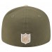 Бейсболка Green Bay Packers New Era Light Beige/Olive Two-Tone Color Pack Split Panel 59FIFTY