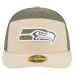 Бейсболка Seattle Seahawks New Era Light Beige/Olive Two-Tone Color Pack Split Panel 59FIFTY