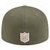 Бейсболка Seattle Seahawks New Era Light Beige/Olive Two-Tone Color Pack Split Panel 59FIFTY