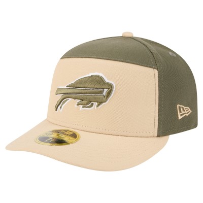 Бейсболка Buffalo Bills New Era Light Beige/Olive Two-Tone Color Pack Split Panel 59FIFTY
