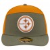 Бейсболка Pittsburgh Steelers New Era Olive/Brown Two-Tone Color Pack Split Panel 59FIFTY