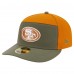 Бейсболка San Francisco 49ers New Era Olive/Brown Two-Tone Color Pack Split Panel 59FIFTY