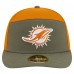 Бейсболка Miami Dolphins New Era Olive/Brown Two-Tone Color Pack Split Panel 59FIFTY