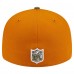Бейсболка Miami Dolphins New Era Olive/Brown Two-Tone Color Pack Split Panel 59FIFTY