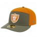Бейсболка Las Vegas Raiders New Era Olive/Brown Two-Tone Color Pack Split Panel 59FIFTY