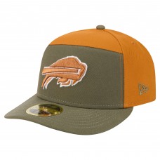Бейсболка Buffalo Bills New Era Olive/Brown Two-Tone Color Pack Split Panel 59FIFTY