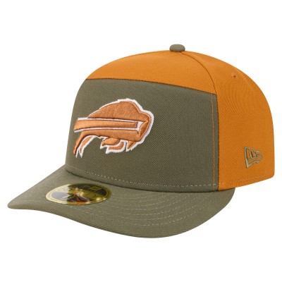 Бейсболка Buffalo Bills New Era Olive/Brown Two-Tone Color Pack Split Panel 59FIFTY