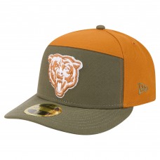 Бейсболка Chicago Bears New Era Olive/Brown Two-Tone Color Pack Split Panel 59FIFTY