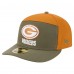 Бейсболка Green Bay Packers New Era Olive/Brown Two-Tone Color Pack Split Panel 59FIFTY