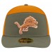Бейсболка Detroit Lions New Era Olive/Brown Two-Tone Color Pack Split Panel 59FIFTY