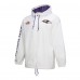Куртка на кнопках Толстовка Baltimore Ravens Mitchell & Ness White Vintage Logo Coaches