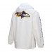 Куртка на кнопках Толстовка Baltimore Ravens Mitchell & Ness White Vintage Logo Coaches