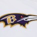 Куртка на кнопках Толстовка Baltimore Ravens Mitchell & Ness White Vintage Logo Coaches