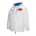 Куртка на кнопках Толстовка Buffalo Bills Mitchell & Ness White Vintage Logo Coaches