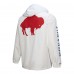 Куртка на кнопках Толстовка Buffalo Bills Mitchell & Ness White Vintage Logo Coaches