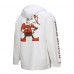 Куртка на кнопках Cleveland Browns Mitchell & Ness White Vintage Logo Coaches