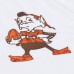 Куртка на кнопках Cleveland Browns Mitchell & Ness White Vintage Logo Coaches