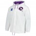 Minnesota Vikings Mitchell & Ness White Vintage Logo Coaches Full-Snap Hoodie Jacket