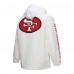 San Francisco 49ers Mitchell & Ness White Vintage Logo Coaches Full-Snap Hoodie Jacket