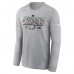 Футболка с длинным рукавом Philadelphia Eagles Nike 2024 NFC Champions Locker Room Trophy Collection - Heather Gray