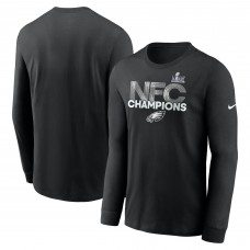 Футболка с длинным рукавом Philadelphia Eagles Nike 2024 NFC Champions - Black