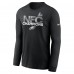 Футболка с длинным рукавом Philadelphia Eagles Nike 2024 NFC Champions - Black