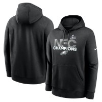 Толстовка на флисе Philadelphia Eagles Nike 2024 NFC Champions Fleece - Black