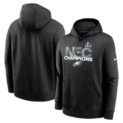 Толстовка на флисе Philadelphia Eagles Nike 2024 NFC Champions Fleece - Black