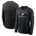 Футболка с длинным рукавом Philadelphia Eagles Nike Super Bowl LIX Team Logo - Black