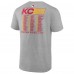 Футболка Kansas City Chiefs Super Bowl LIX Roster - Heather Gray