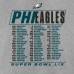 Футболка Philadelphia Eagles Super Bowl LIX Roster - Heather Gray