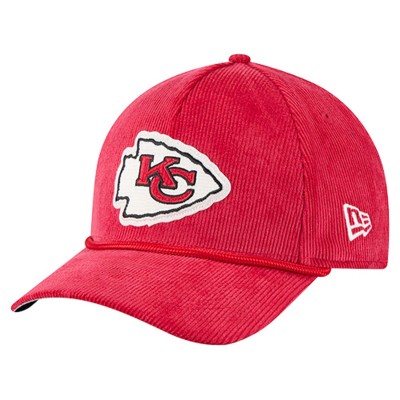 Бейсболка Kansas City Chiefs New Era Red Cord Corduroy 9FORTY A-Frame