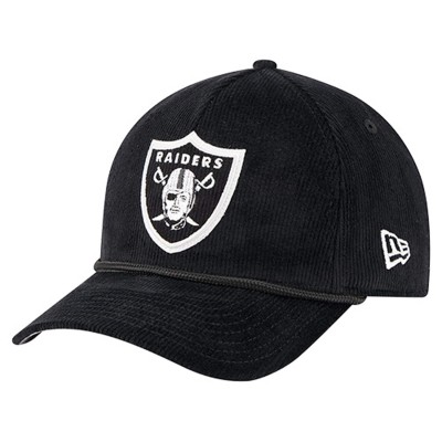 Бейсболка Las Vegas Raiders New Era Black Cord Corduroy 9FORTY A-Frame