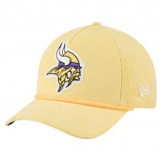 Бейсболка Minnesota Vikings New Era Gold Cord Corduroy 9FORTY A-Frame