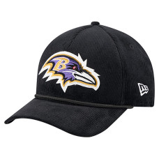 Бейсболка Baltimore Ravens New Era Black Cord Corduroy 9FORTY A-Frame