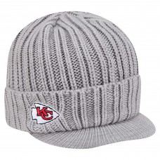 Kansas City Chiefs New Era Gray Knit Hat with Visor