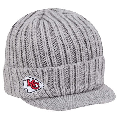 Kansas City Chiefs New Era Gray Knit Hat with Visor