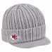 Kansas City Chiefs New Era Gray Knit Hat with Visor