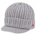 Kansas City Chiefs New Era Gray Knit Hat with Visor