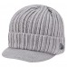 Pittsburgh Steelers New Era Gray Knit Hat with Visor