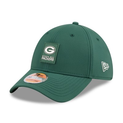 Бейсболка Green Bay Packers New Era Green 2025 Sideline 39THIRTY