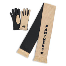Женская шарф Carolina Panthers WEAR by Erin Andrews Tonal Microcheck & Glove Set
