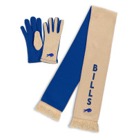 Женская шарф Buffalo Bills WEAR by Erin Andrews Tonal Microcheck & Glove Set